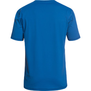 2019 Quiksilver Solid Streak T-shirt Met Korte Mouwen Fit Rash Vest Electric Blue EQYWR03159
